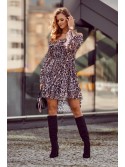 Airy Spanish animal print dark beige black 91310 - Online store - Boutique